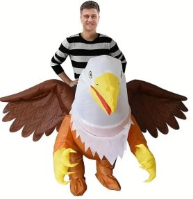 Felfújható jelmez Eagle (griff) legyezővel - Halloween jelmez felnőtteknek