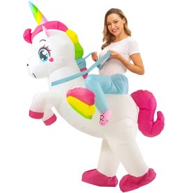 Felfújható jelmez - Unicorn Halloween öltöny ventilátorral