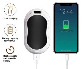 ハンドウォーマー電気充電式（最大55℃）+複合パワーバンク10000mAh