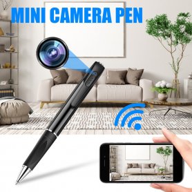 SPY SET - WiFi pen camera P2P live streaming na may FULL HD + Spy earpiece