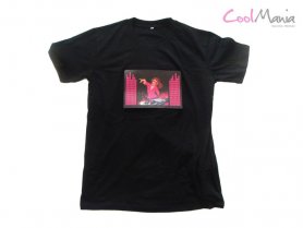 Led T-shirt - Ragazza con scrivania