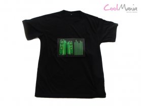 Led T-shirt - Haut-parleur vert