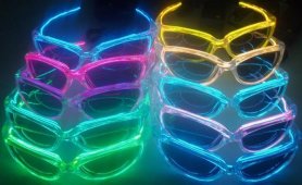 Okulary LED - niebieski