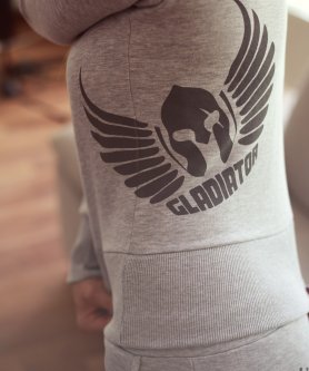 Gladiator sweatshirt til kvinder - grå