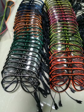 Óculos de néon - Vermelho