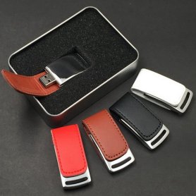 Pen drive USB elegante de couro - 32 GB
