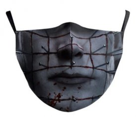 Mặt nạ HELLRAISER trên mặt - 100% polyester