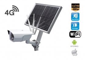 Outdoor security Full HD camera 4G + WiFi with solar panel