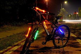 Svetlo na bicykel LED SuperFlare  - Zelená