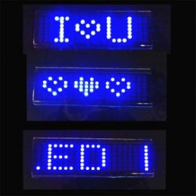 LED message t-shirt with programmable display