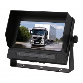 Wasserdichter Monitor Metallgehäuse 7" LCD für Schiffe/Yachten/Maschinen mit Schutzart (IP68) + 4 Eingänge für VGA-Kameras