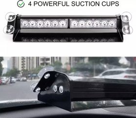 Auton hätävalot - vilkkuvat varoitusvalot moniväriset - 24 LEDiä (48W) koko 35cm x 2 kpl