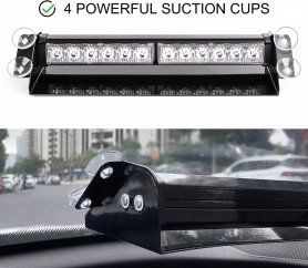 Car emergency lights - strobe flashing warning lights multicolour - 24 LEDs (48W) size 35cm x 2 pcs