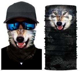 WOLF bandana - Tudung pelindung pelbagai fungsi untuk wajah dan kepala