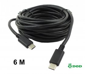 Extension cable para sa DOD GS980D rear camera, USB-C interface - 6M ang haba