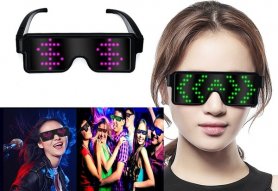 Lunettes de fête à LED avec animations