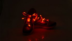 Fél cipőfűző LED - piros