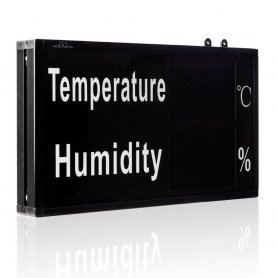 LED panel with temperature and humidity meter 47 cm x 37 cm