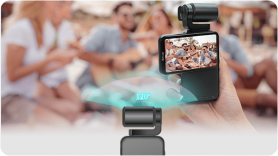 4K / 5K vlogovacia videokamera Wifi s 3,5" dotykový displej otočná o 180° s IR LED - Ordro M3