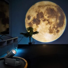 Kuun ja maan projektori - kannettava mini taskuprojektori - jopa 2 metrin projektio