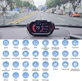Car on board computer HUD display 3,5" - Multifunctional sports Accelerometer Display