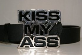 Kiss My Ass - belt buckle