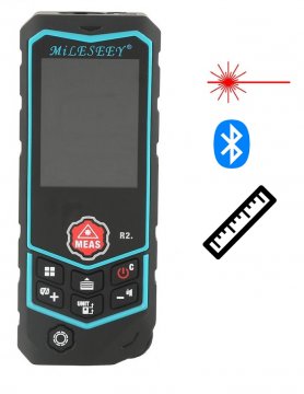 Laserowy cyfrowy miernik odległości z Bluetooth i IP65