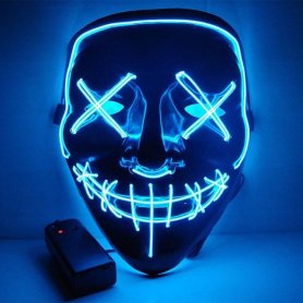 Rensemaske - LED mørkeblå