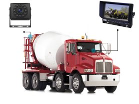Car reversing cameras SET with SD card recording - 2x HD camera + 1x Hybrid 7" AHD monitor