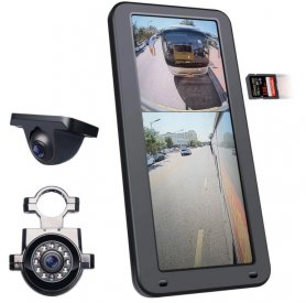 Itinakda ang mirror camera ng rearview mirror para sa mga bus - 12,3 "monitor + 2x BUONG HD 1080P camera