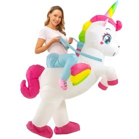 Felfújható jelmez - Unicorn Halloween öltöny ventilátorral