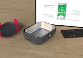 Kotak makan siang berpemanas - kotak makanan panas listrik dengan pemanas APLIKASI smartphone - HeatsBox STYLE+