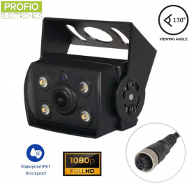 Rear reversing camera AHD waterproof IP67 with FULL HD + 4 powerful white LED lights