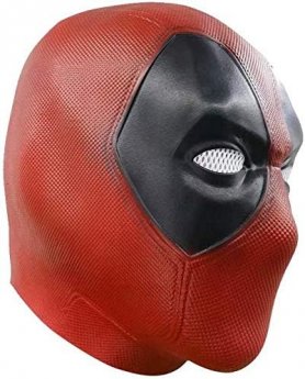 Masque facial Deadpool - pour enfants et adultes pour Halloween ou carnaval