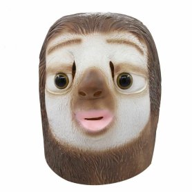 Maschera bradipo - maschera viso (testa) in silicone per bambini e adulti