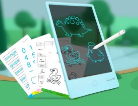 Tableta de escritura para niños - Cuaderno inteligente transparente LCD para dibujar 8,5"