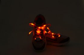 LED laces flashing - orange