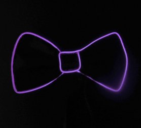 Bow tie uomo illuminazione - viola