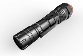 Taktikal na flashlight 950 Lumen + RGB na mga kulay + rechargeable