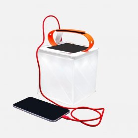 Lampe solaire de camping - Lanternes d'extérieur 2en1 + chargeur USB 4000 mAh - LuminAid PackLite Titan