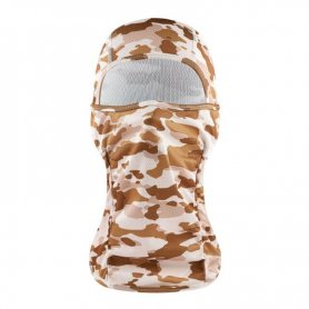 Cagoule visage camouflage pour la protection du visage - Couleur sable