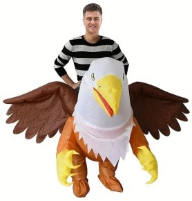 Felfújható jelmez Eagle (griff) legyezővel - Halloween jelmez felnőtteknek