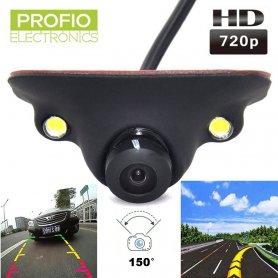 2x LED और IP67 सुरक्षा + 150° कोण के साथ मिनी HD रिवर्सिंग कैमरा