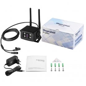 กล้อง 4G IP Full HD พร้อมการมองเห็นตอนกลางคืนได้ถึง 20 เมตรและการตรวจจับการเคลื่อนไหว + การป้องกัน IP66 + P2P