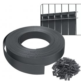 Flexible Shielding strips PVC slats para sa bakod - Privacy Plastic fence filling width 4,7cmx50m