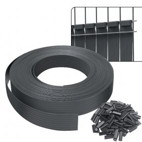 Flexible Shielding strips PVC slats for the fence - Privacy Plastic fence filling width 4,7cmx50m