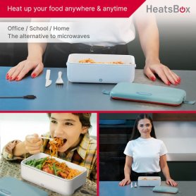 Kotak makan siang berpemanas - kotak termal listrik portabel (aplikasi seluler) - HeatsBox LIFE