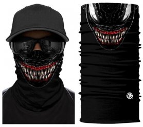 Balaclava yang menakutkan - selendang muka TEETH SMILE VENOM