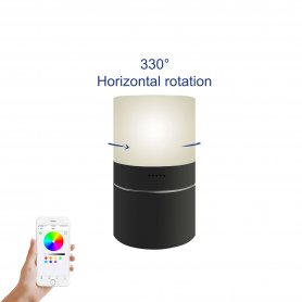 LED-bordlampe med WiFi FULL HD-kamera og 330 ° roterende linse