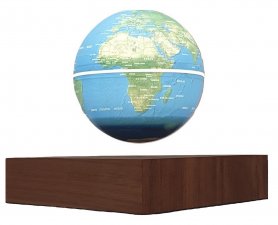 Lampu globe bumi terapung magnetik 8 "dengan cahaya